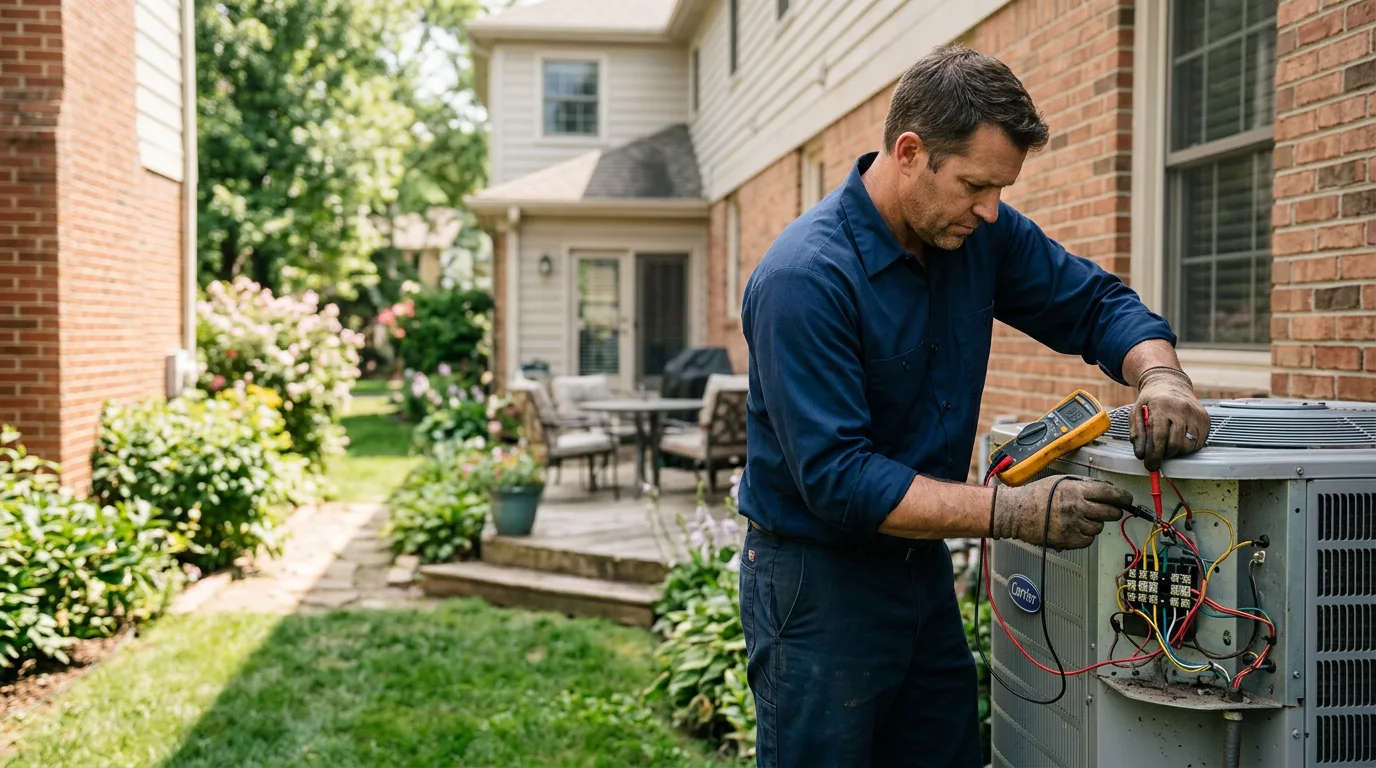 HVAC technician working near Richland, WA